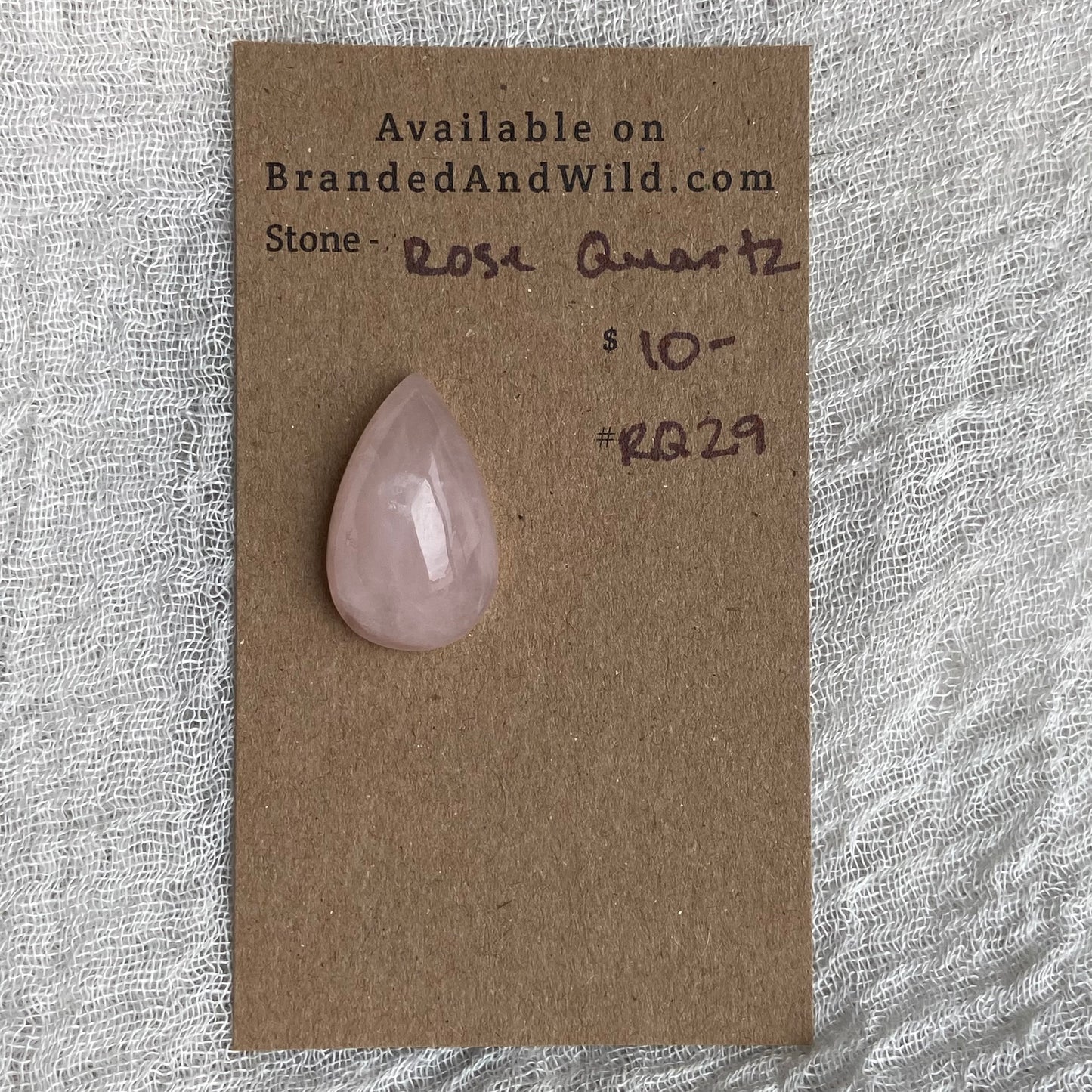 Rose Quartz Cabochon - RQ29