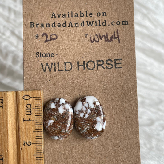 Wild Horse Cabochon - WH64 57CE45BC-87A4-4737-956F-039F6EF22E6B Brandedandwild.com