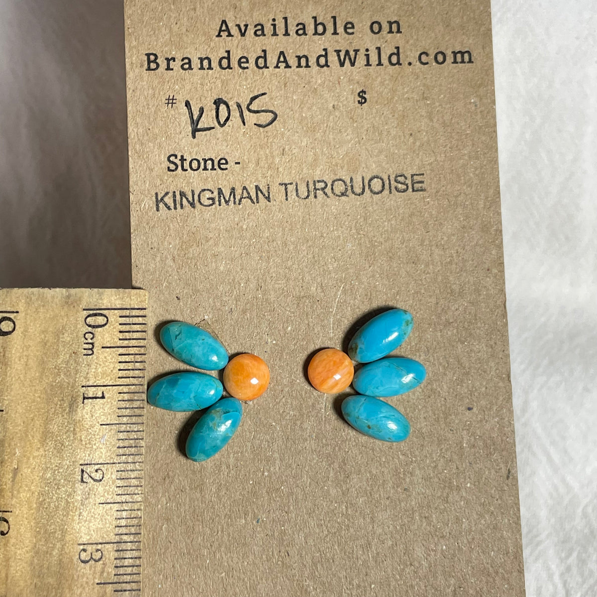 Kingman Turquoise / Oyster Shell Cabochon - KO15