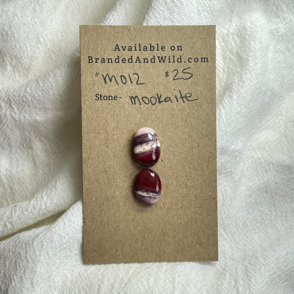 Mookaite Cabochon- M12 57F76801-C8D0-4D2C-957A-51CDAA2D76B0 Brandedandwild.com