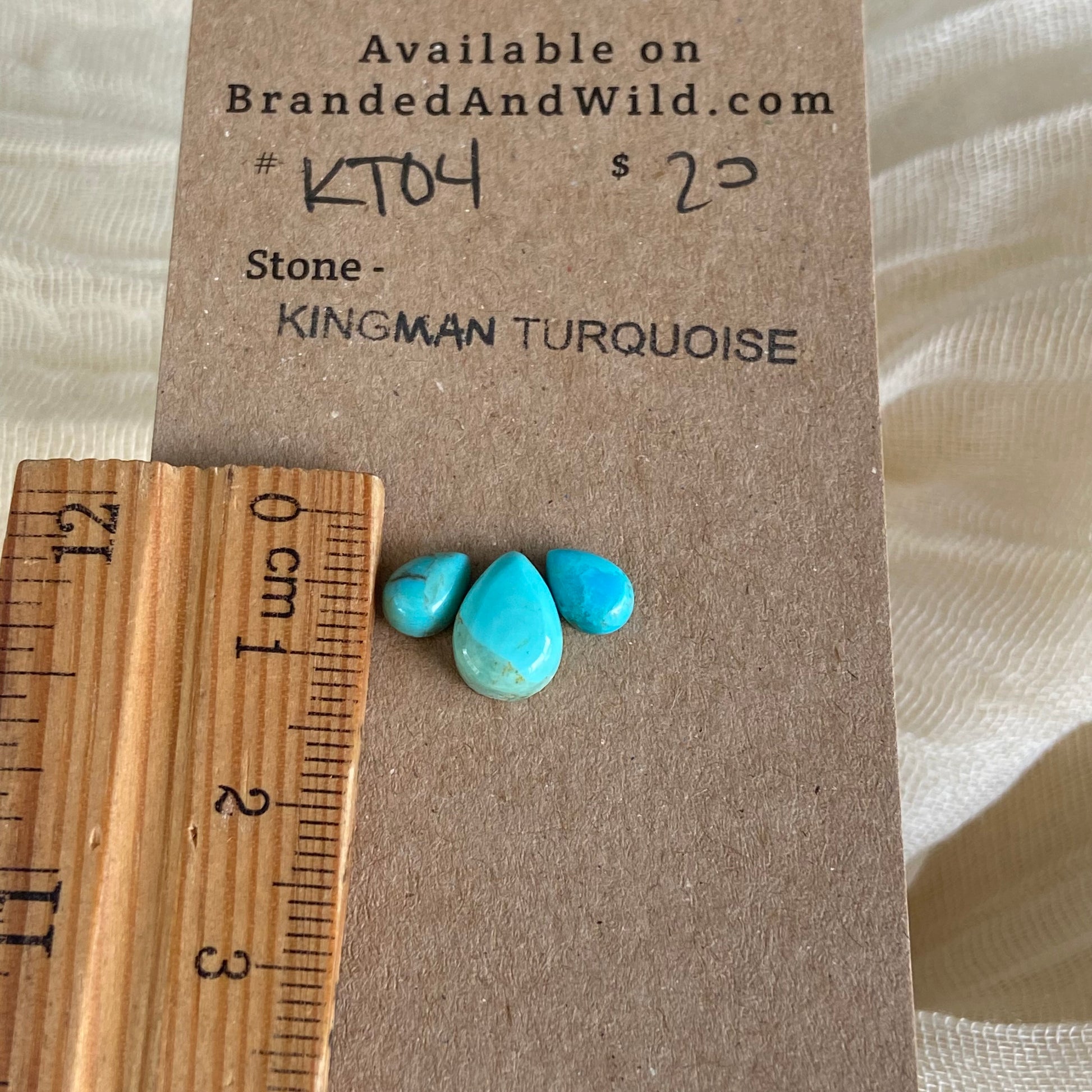 Kingman Turquoise Cabochon - KT104 5808FF10-A123-41DF-AA61-3635B0456657 Brandedandwild.com
