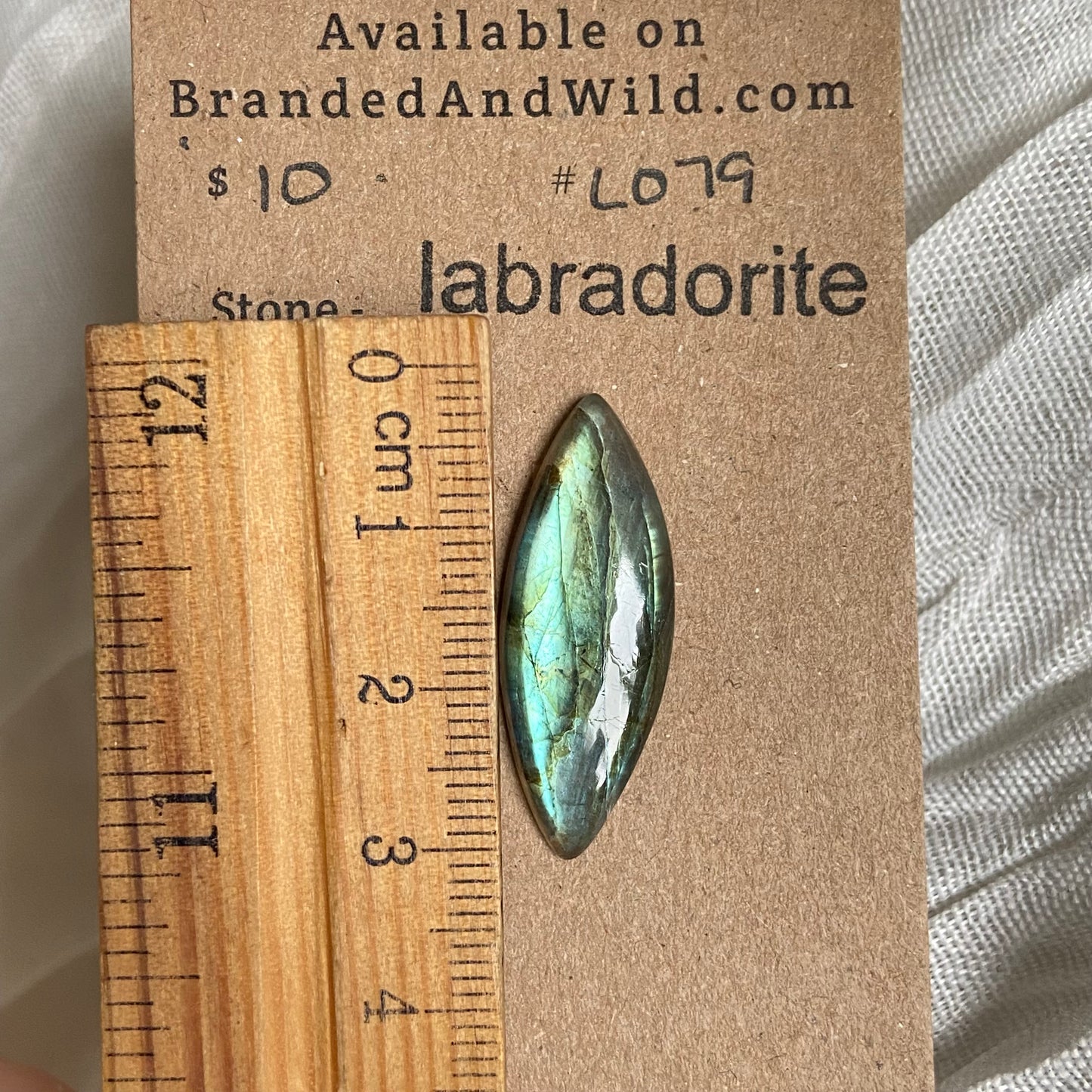 Labradorite Cabochon - L079 5821B70F-9F39-4BD8-91C1-99BD21CCC118 Brandedandwild.com