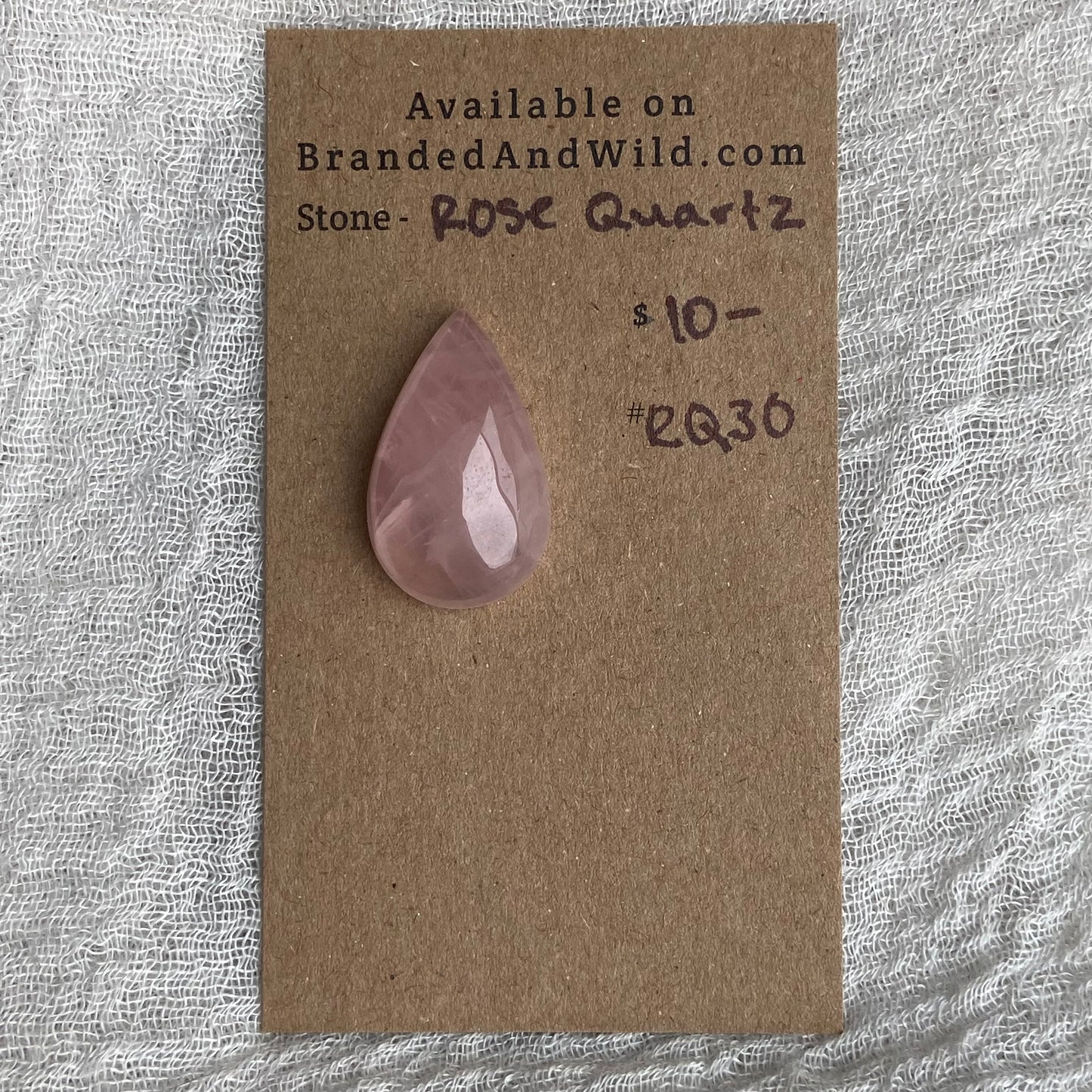 Rose Quartz Cabochon - RQ30