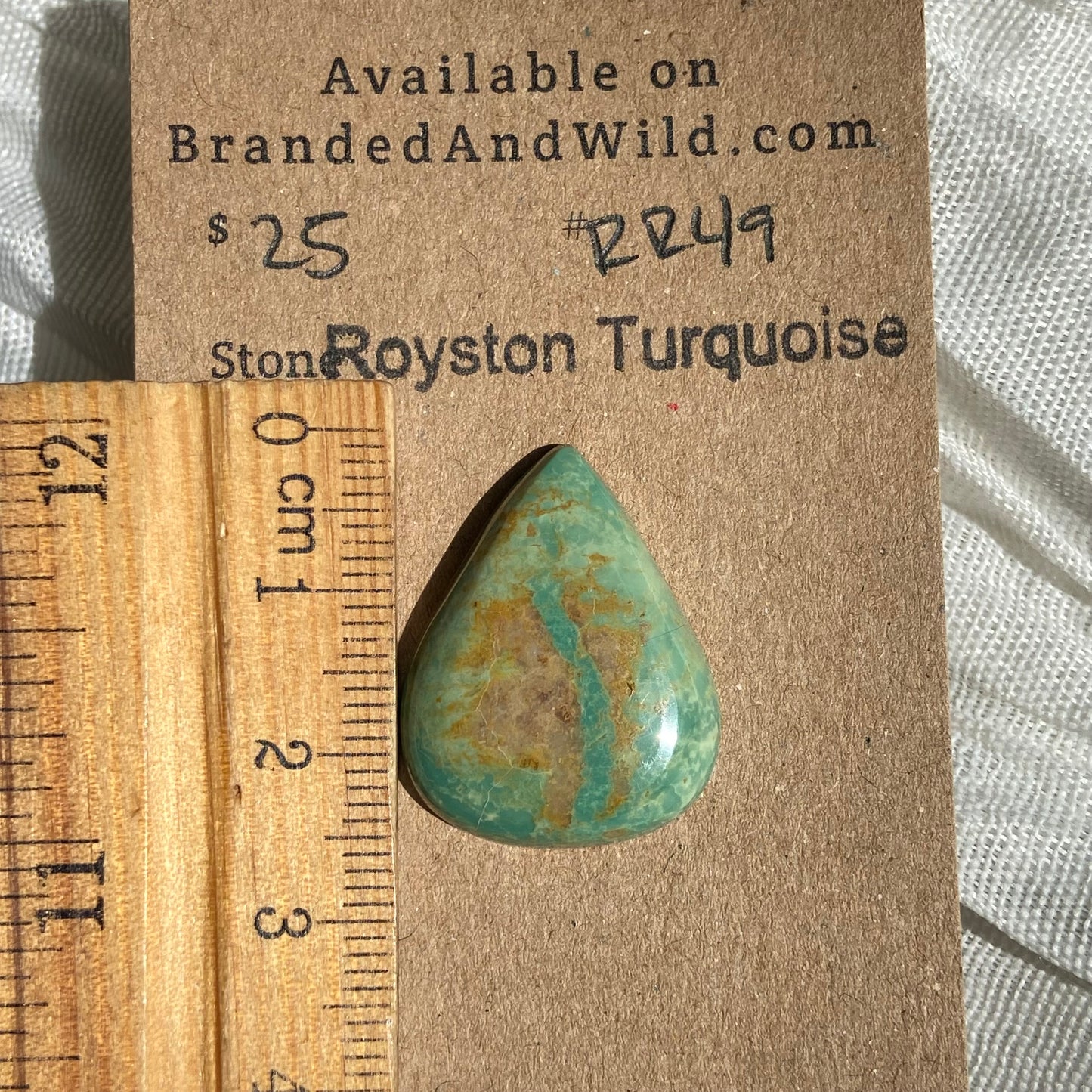 Royston Ribbon Turquoise Cabochon RR49 584221F3-2993-4B65-8B8C-71B547069326 Brandedandwild.com