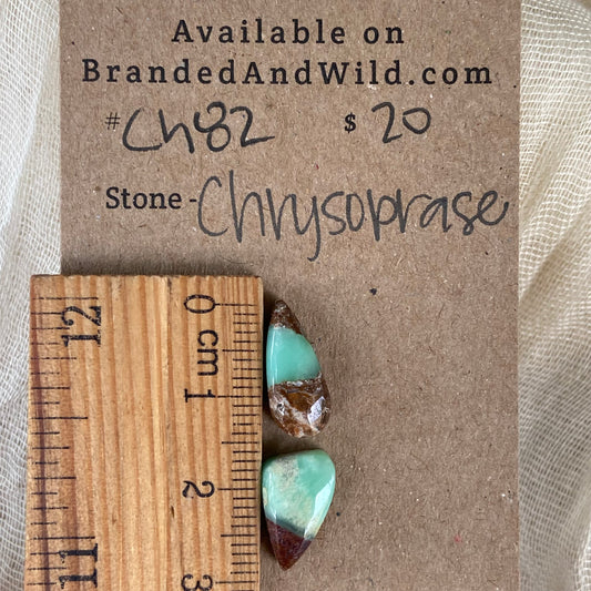 Chrysoprase Cabochon - Ch82 5844AA3D-1467-47A1-9DD8-EF27F3E2B343 Brandedandwild.com