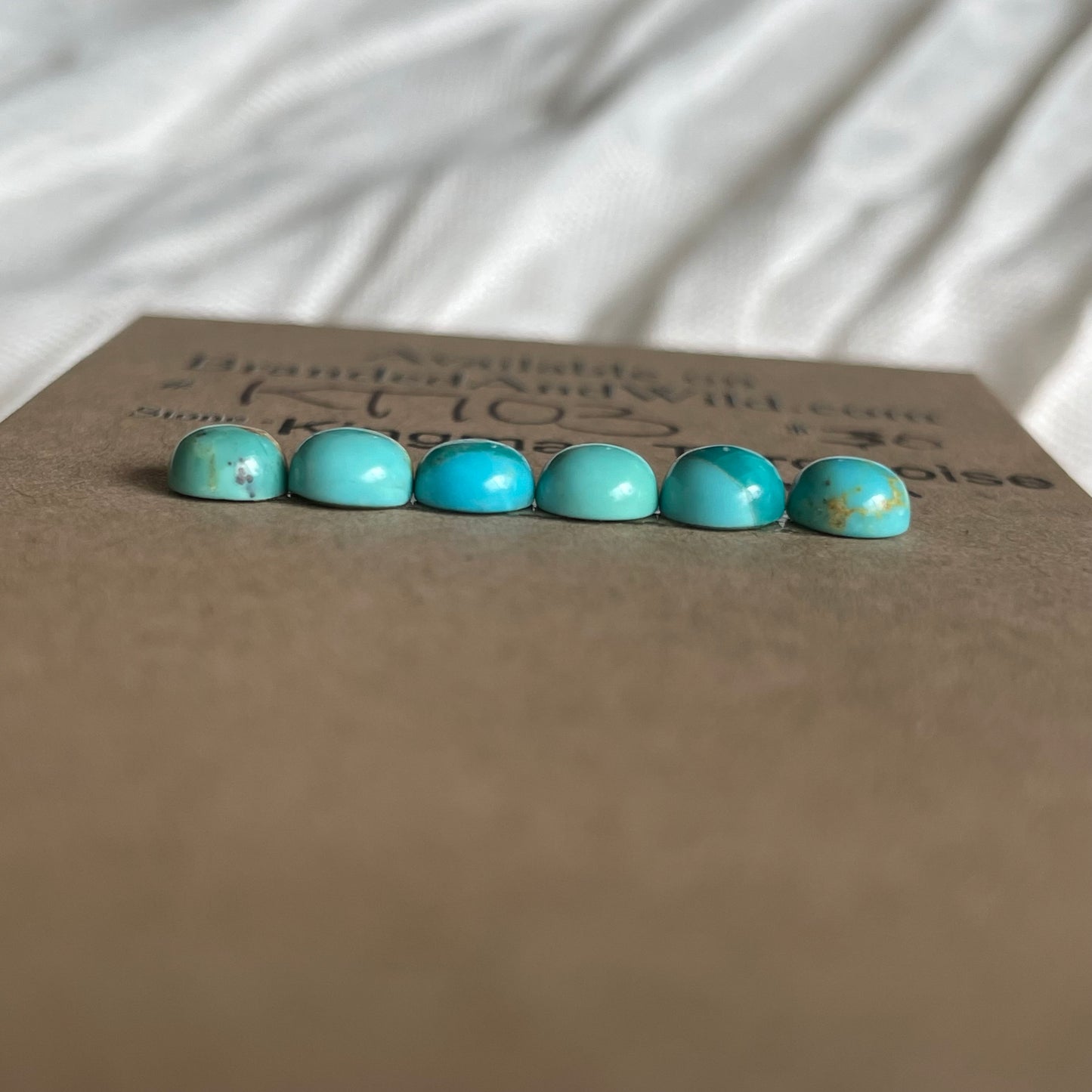 Kingman Turquoise Cabochon - KT103 5845B578-93DD-4256-A4AB-A6341C767EC7 Brandedandwild.com