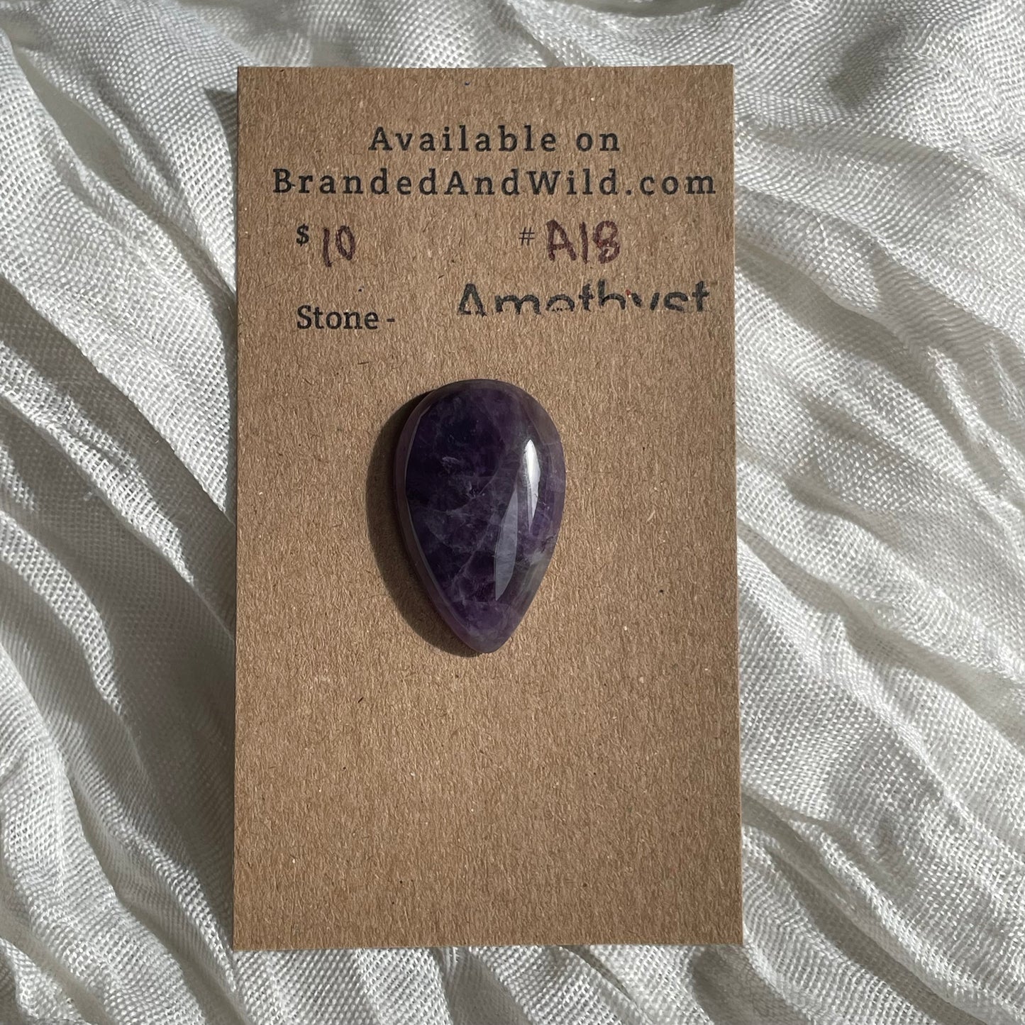 Amethyst Cabochon - A18 58625BA1-676C-4056-818E-AC2FB72B238F Brandedandwild.com
