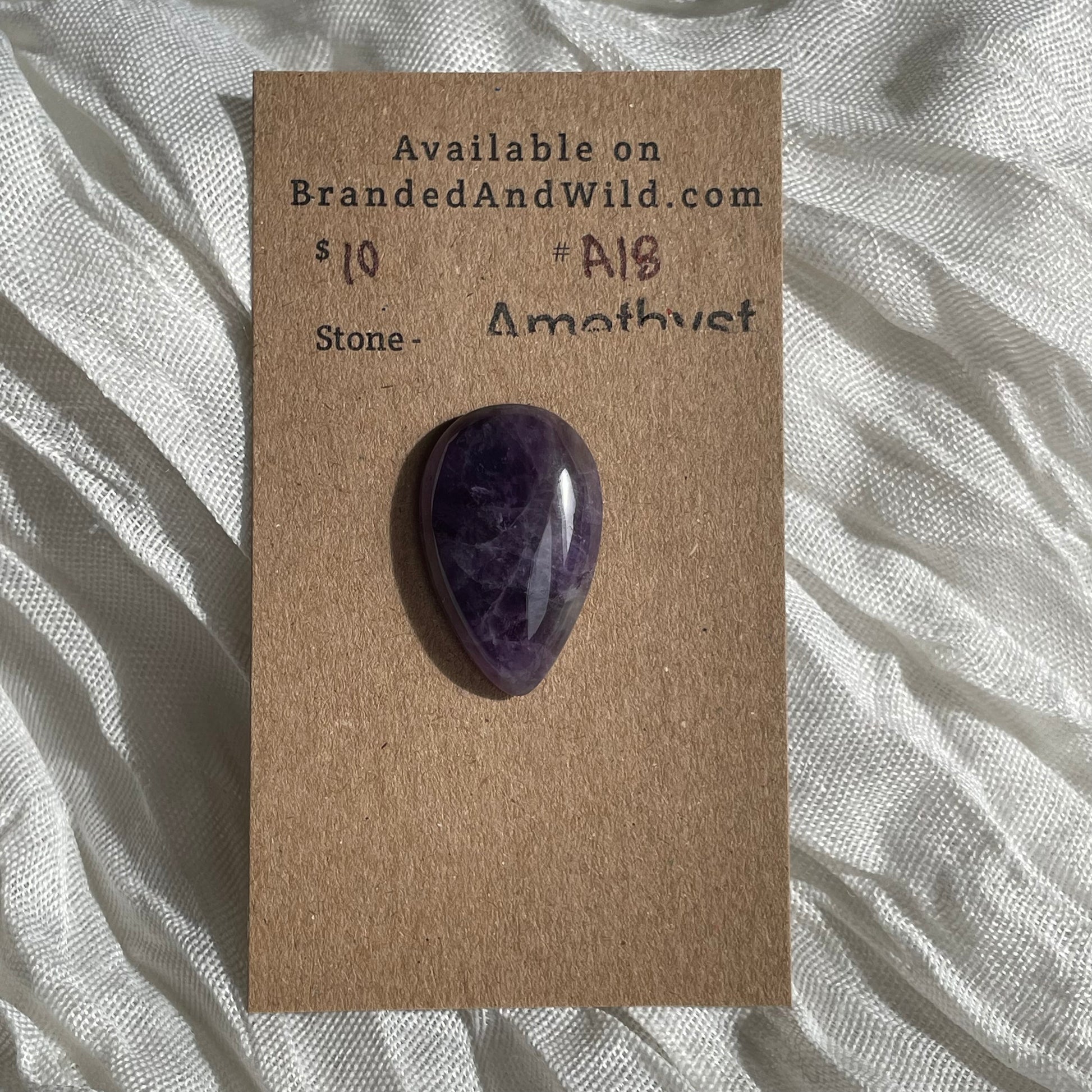 Amethyst Cabochon - A18 58625BA1-676C-4056-818E-AC2FB72B238F Brandedandwild.com