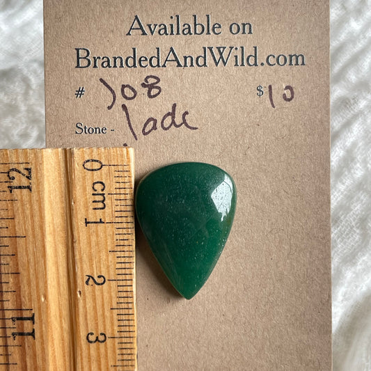 Jade Cabochon - J08 58757DDB-7B8A-4872-87BE-23AD3C9853AB Brandedandwild.com