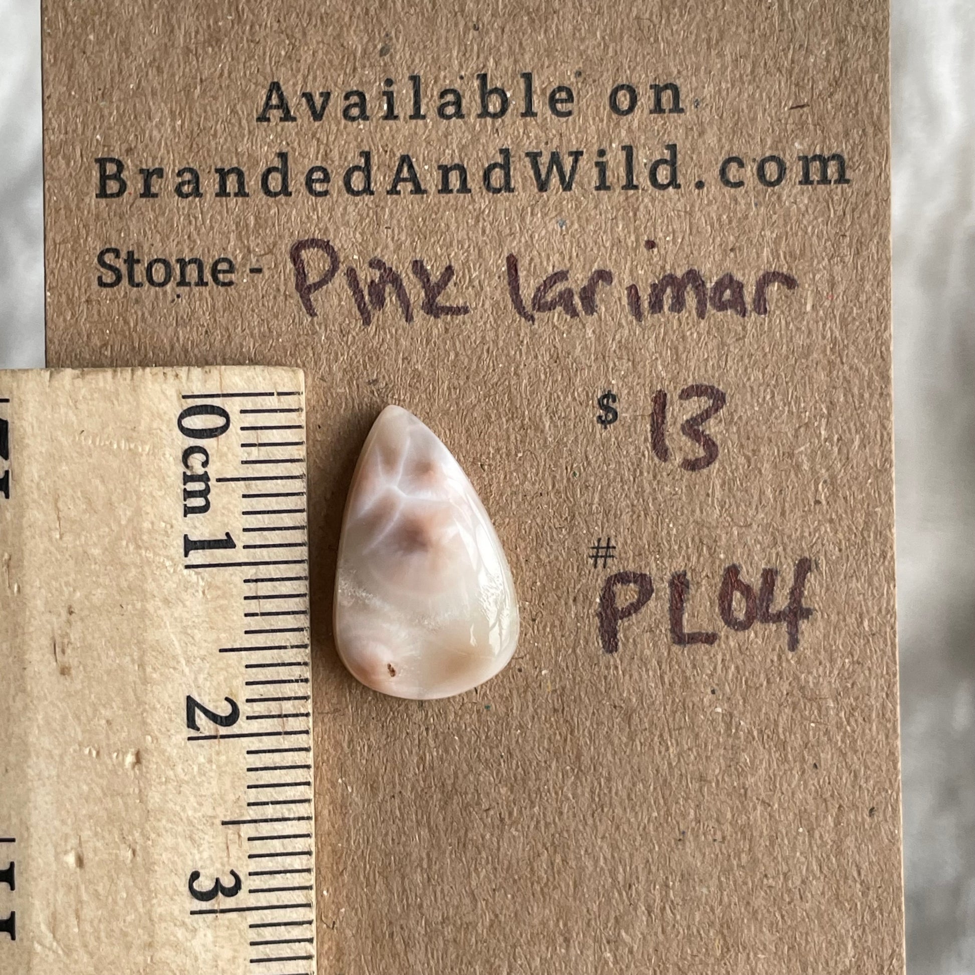 Pink Larimar Cabochon - PL04 588598E9-B6E9-47E8-9F2A-204A6AC99017 Brandedandwild.com