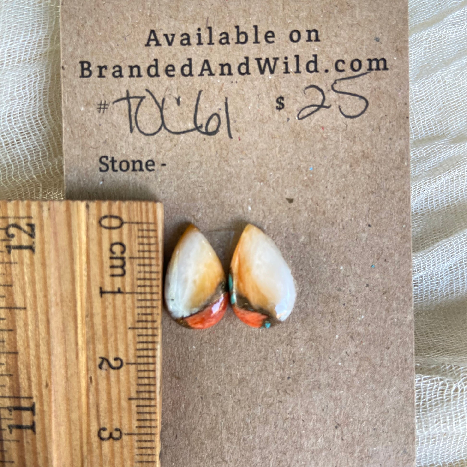 Turquoise, Oyster Shell, Copper Cabochon - TOC61 58929480-D512-4511-88C4-56C71BDFC194 Brandedandwild.com
