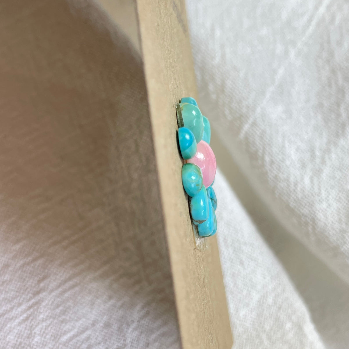 Pink Conch / Kingman Turquoise Cabochon - PK29 58944B58-7644-4BFC-97B1-74C81D547F23 Brandedandwild.com