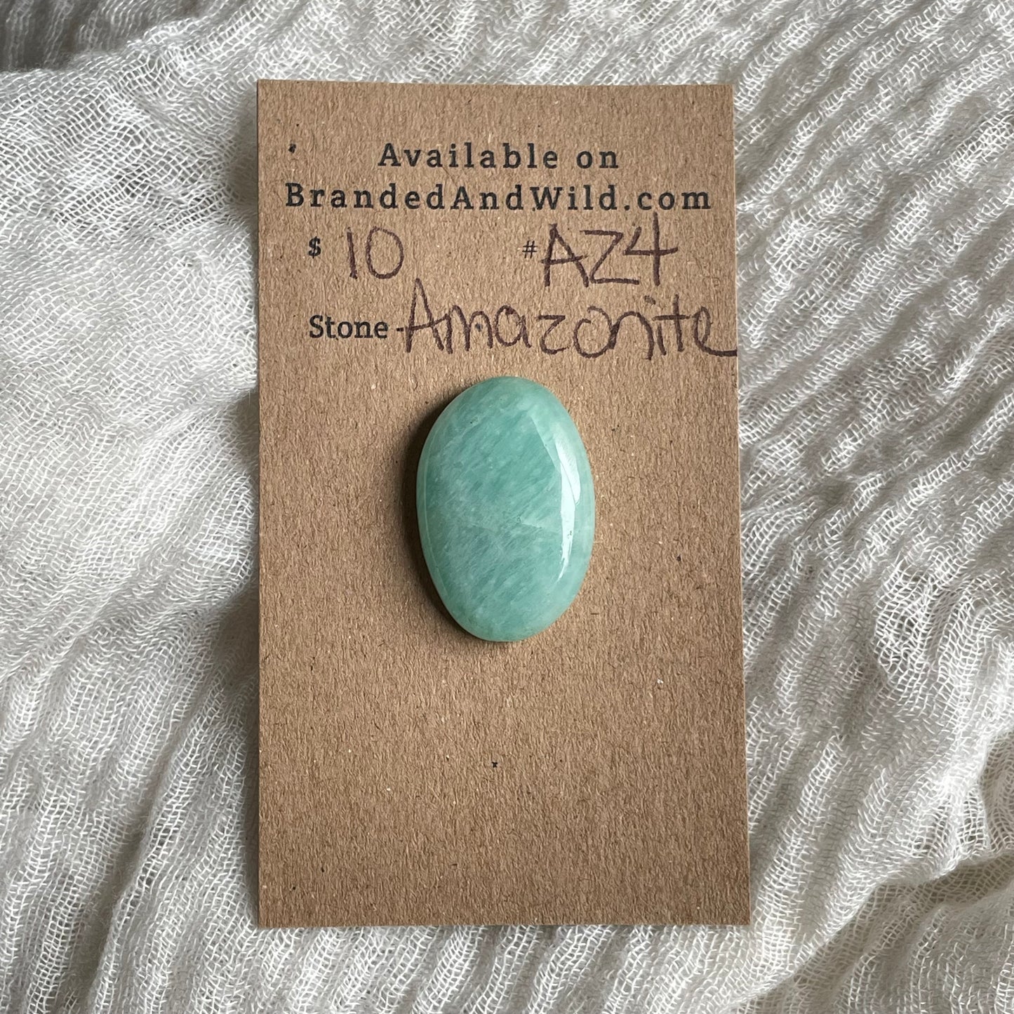Amazonite Cabochon - AZ4 58B3E1DF-F628-4E69-921C-CCD8A5B97972 Brandedandwild.com