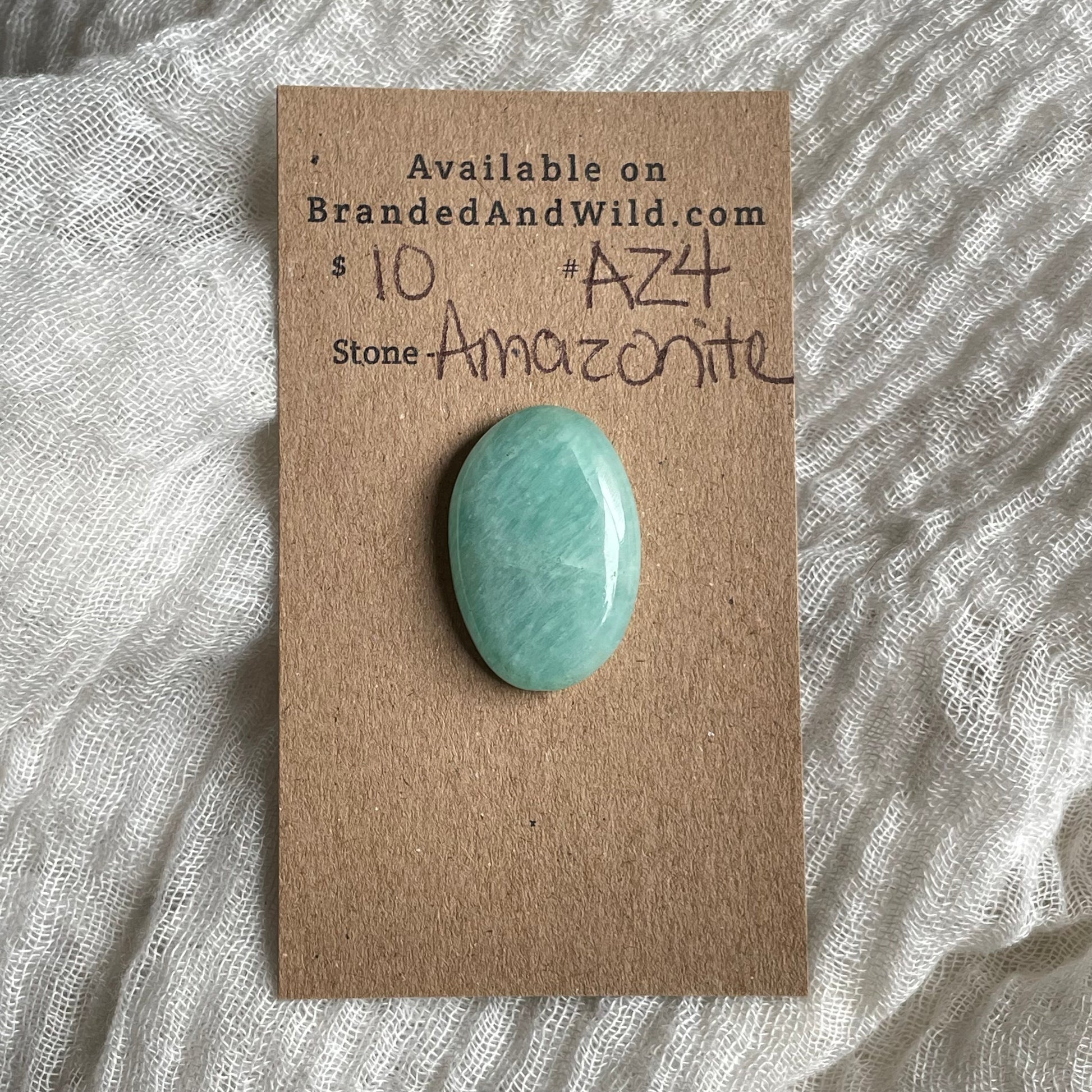 Amazonite Cabochon - AZ4 58B3E1DF-F628-4E69-921C-CCD8A5B97972 Brandedandwild.com