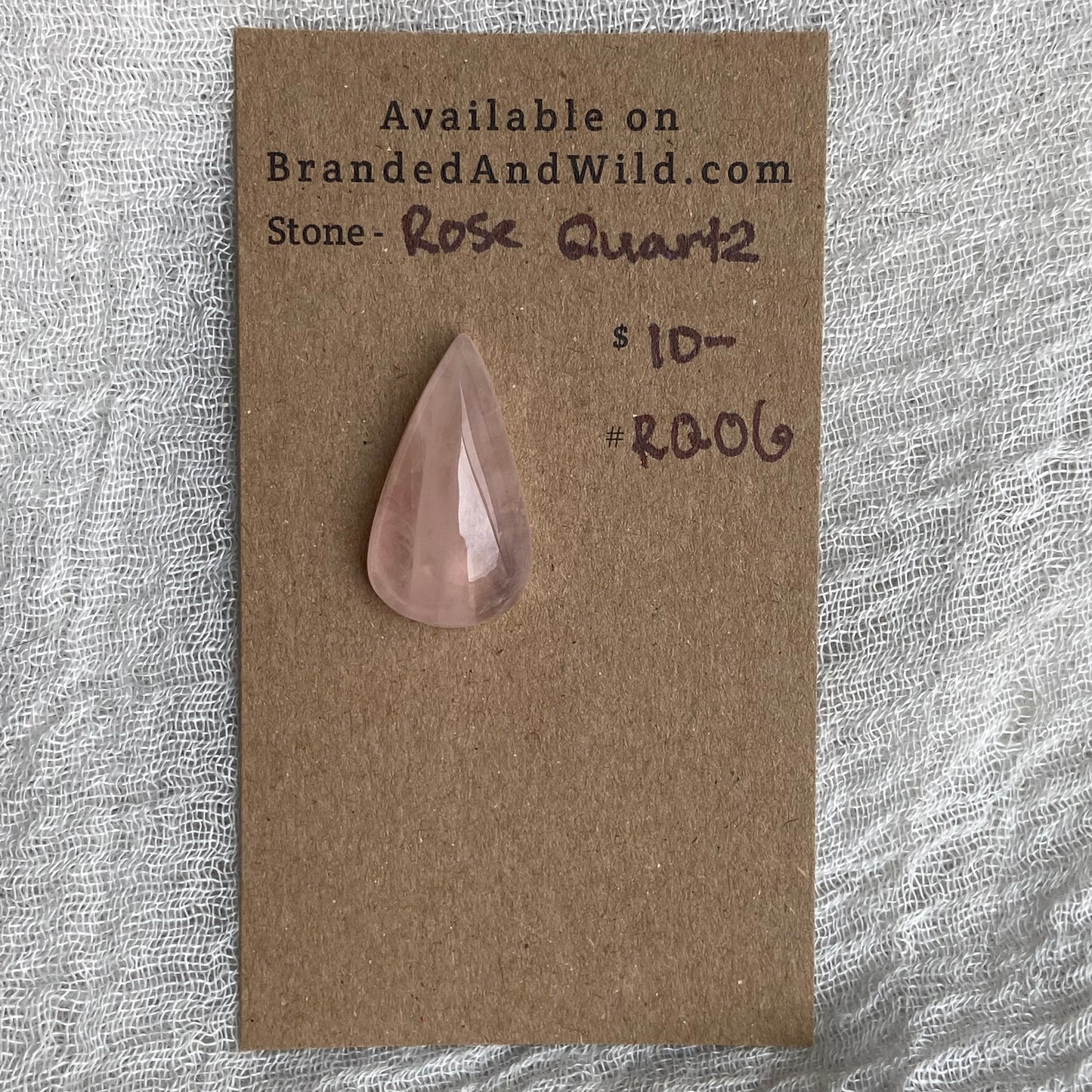 Rose Quartz Cabochon - RQ06