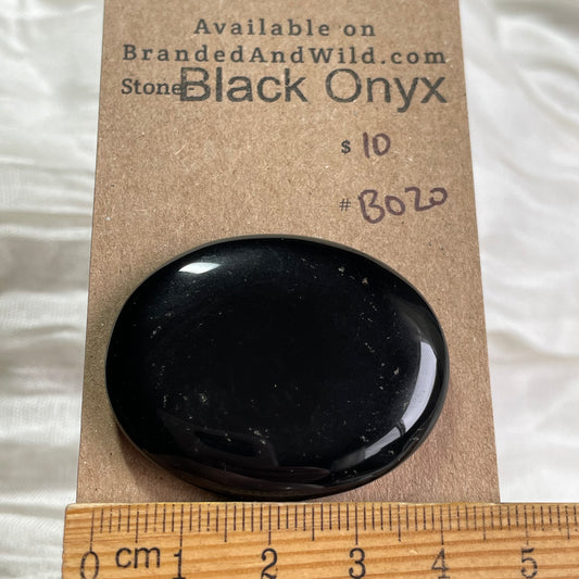 Black Onyx - Cabochon - B020 58C7BD75-F892-4FE4-9726-C716117EC4DC Brandedandwild.com