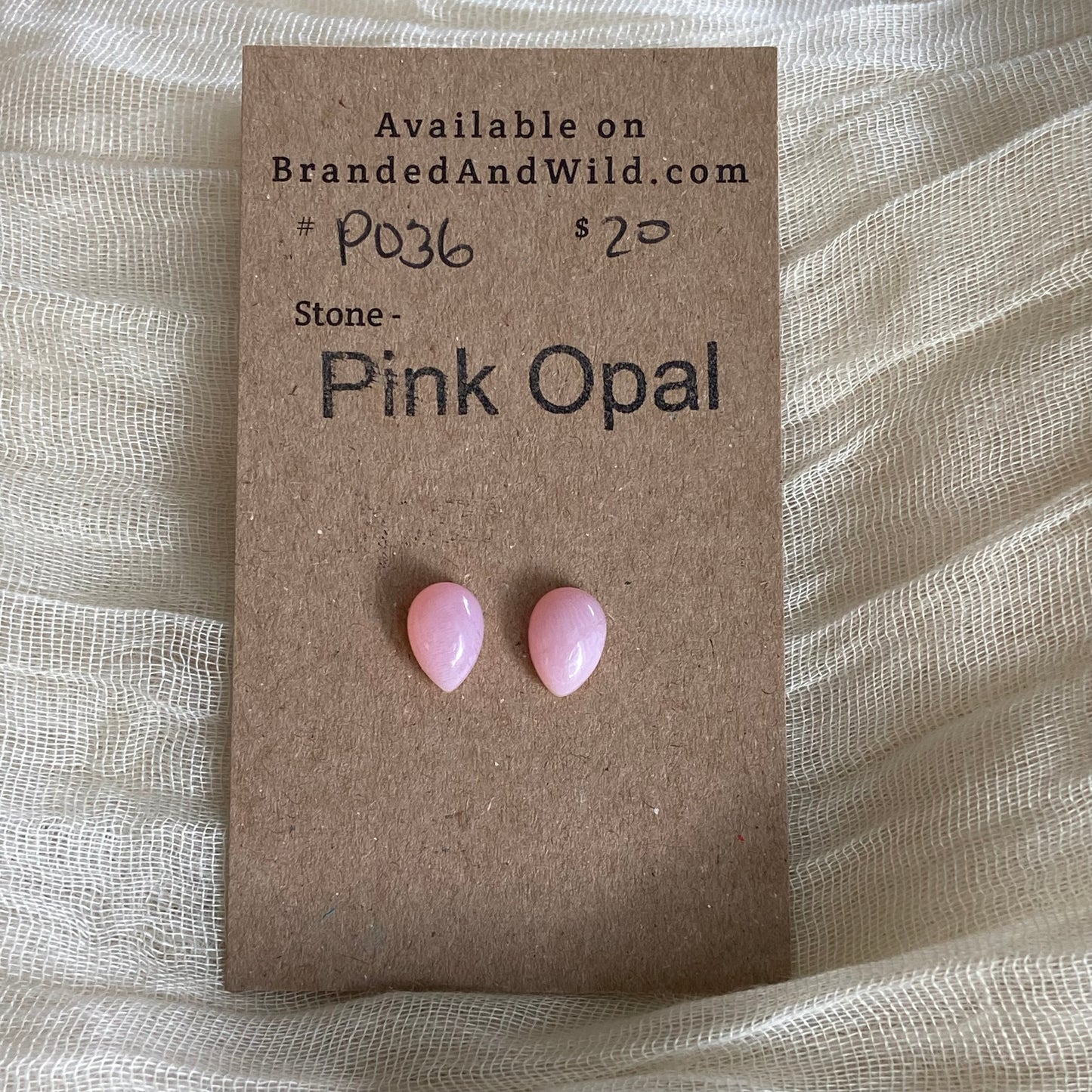 Pink Opal Cabochon - P036