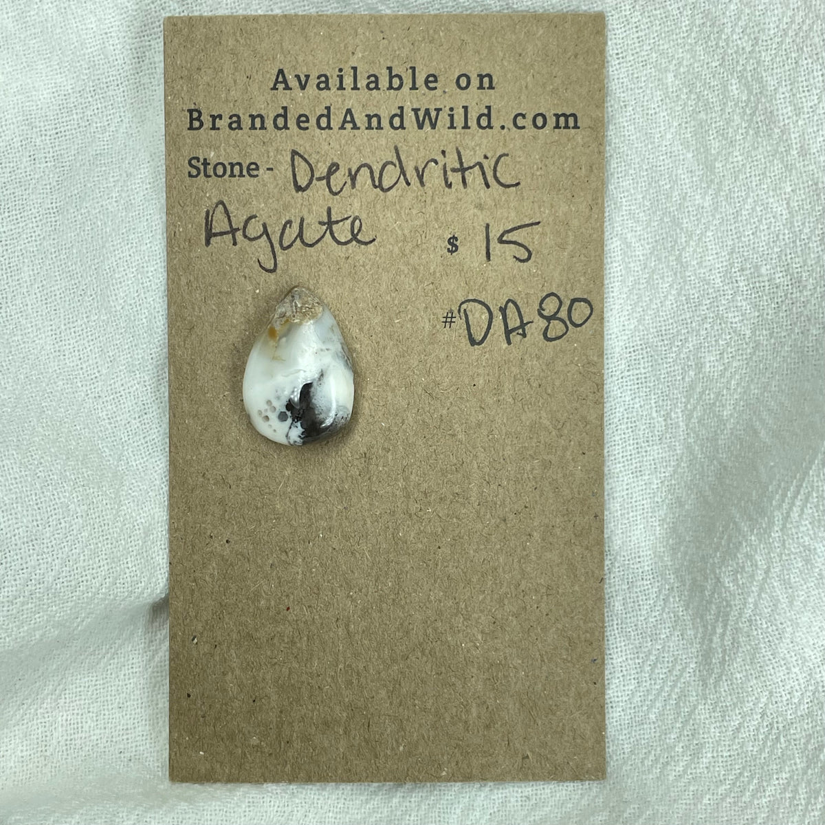 Dendritic Agate Cabochon - DA80 5922E6E0-B593-4B32-9AA8-A7123C79B1FA Brandedandwild.com