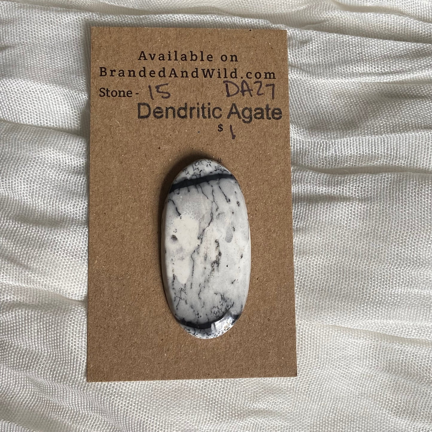 Dendritic Agate Cabochon - DA27 5922EC8F-155C-43C1-888A-AD23DA231BDE Brandedandwild.com