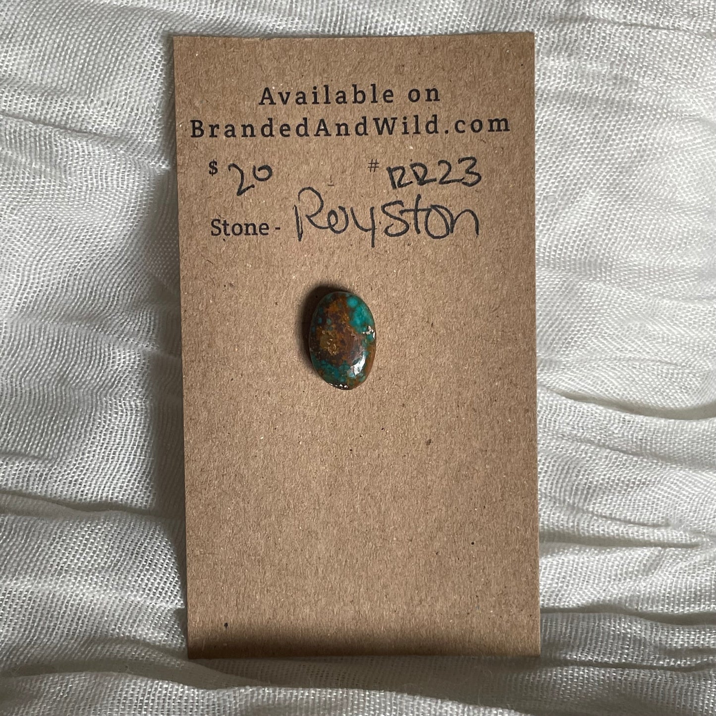 Royston Ribbon Turquoise Cabochon RR23 592F9818-7673-42EB-ADE0-24DFDF49D497 Brandedandwild.com