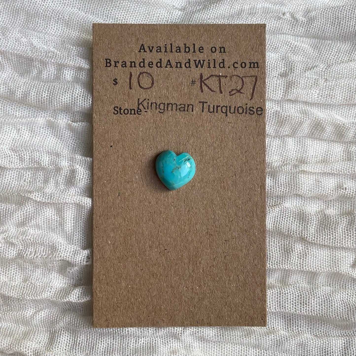 Kingman Turquoise Cabochon - KT27 59330195-E3B2-40E9-BE7E-ABF6737D1520 Brandedandwild.com