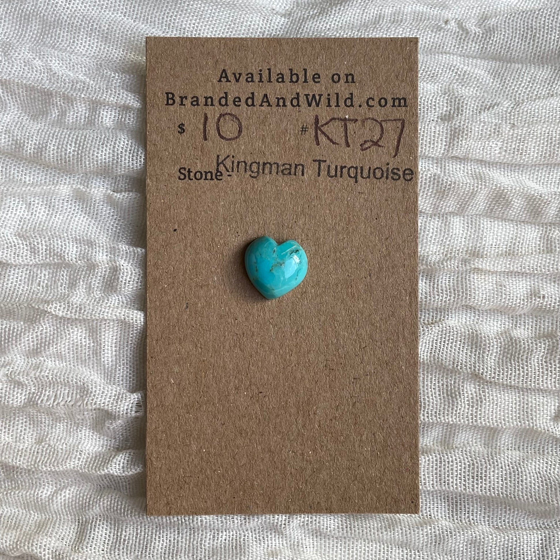 Kingman Turquoise Cabochon - KT27 59330195-E3B2-40E9-BE7E-ABF6737D1520 Brandedandwild.com