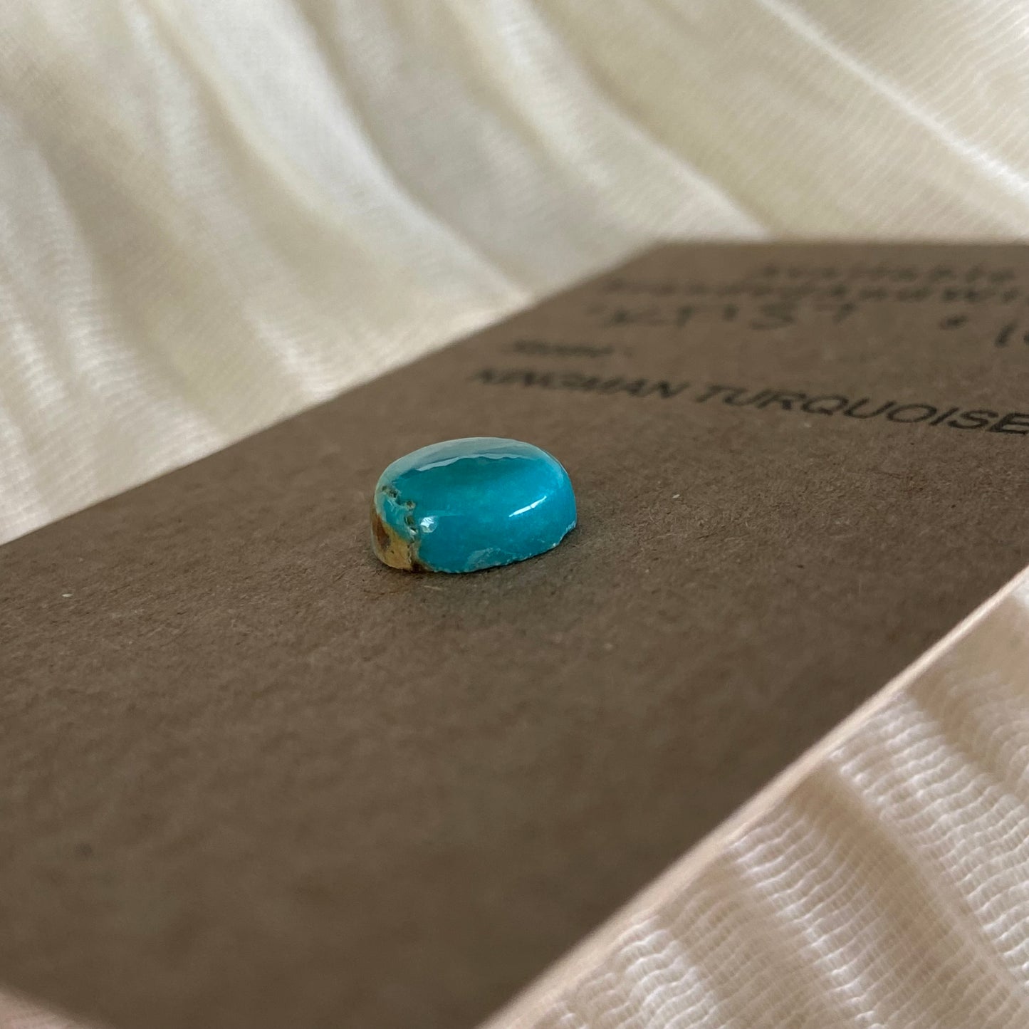 Kingman Turquoise Cabochon - KT137 595F01E6-AE6B-4D08-A83C-4D7A5ABE3B6C Brandedandwild.com