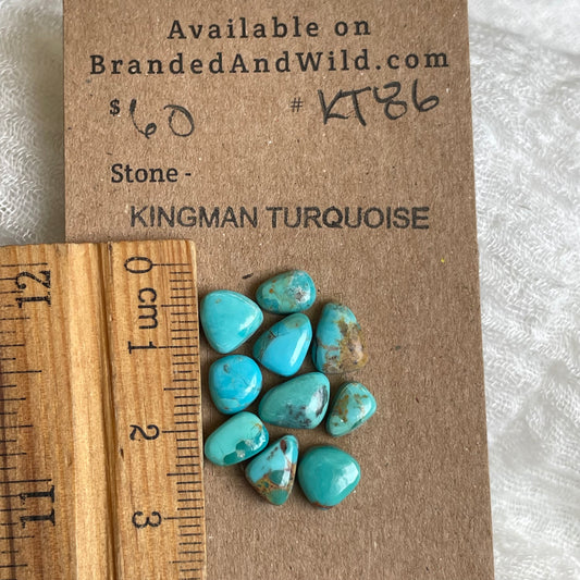Kingman Turquoise Cabochon - KT86 5974C0A1-51CE-4439-8C0B-440CF46779C0 Brandedandwild.com