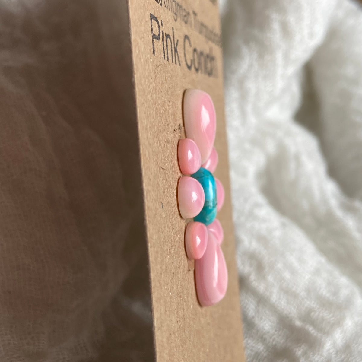 Pink Conch / Kingman Cabochon - PK020 597A46B5-1FD2-4BFC-80B0-78D251D17FFA Brandedandwild.com