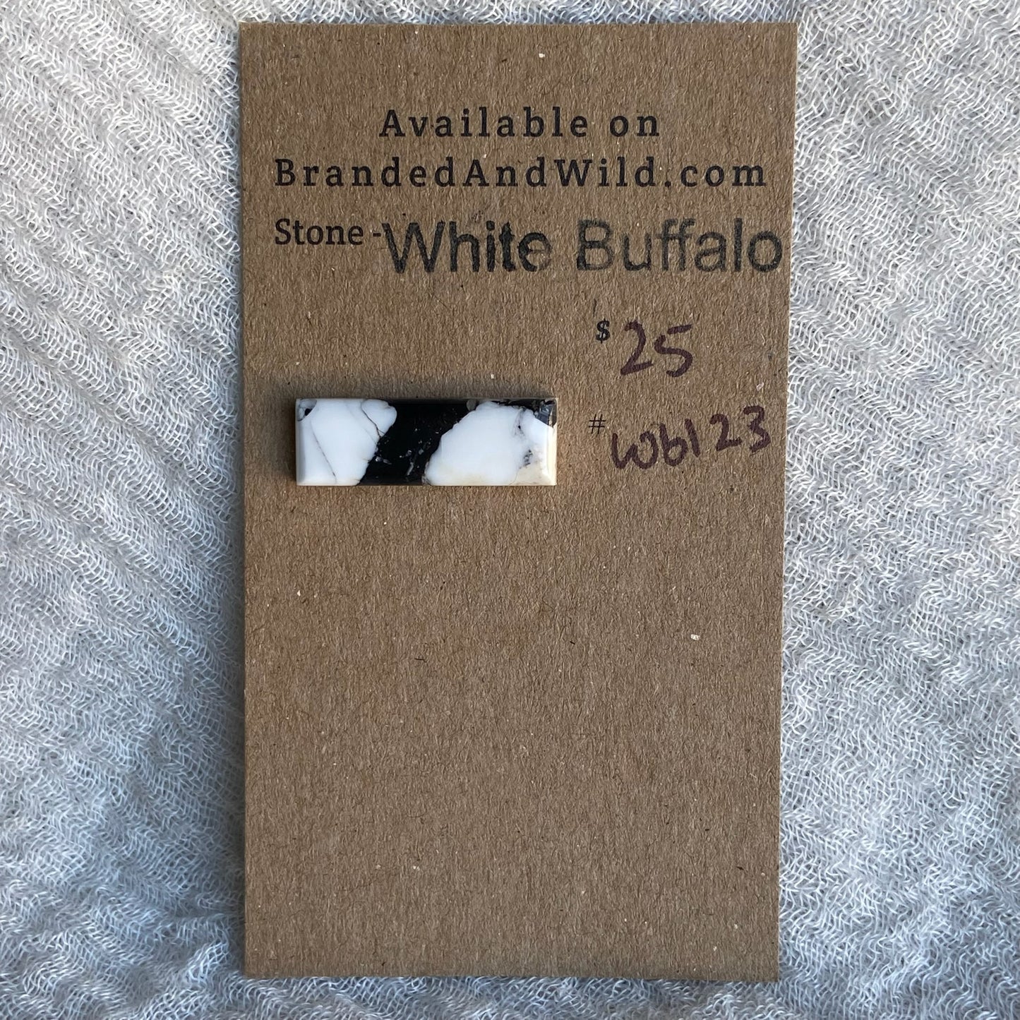 White Buffalo Cabochon - WB123
