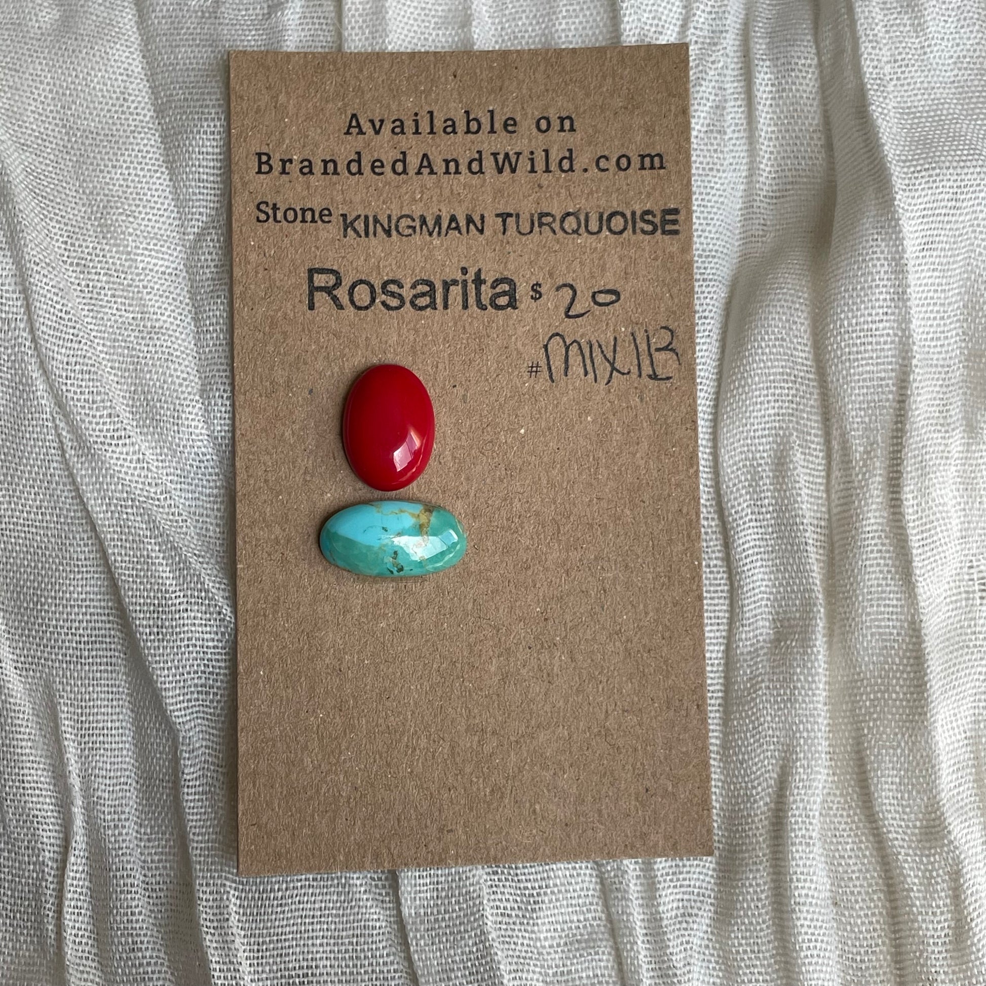 Rosarita / Kingman Turquoise Cabochon - MIX113 5987C847-FB76-4C54-913C-EEA8E9C8C1A4 Brandedandwild.com