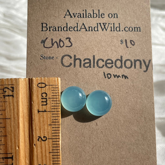Chalcedony Cabochon - CH03 598C23A4-E088-40F3-A9F0-6886B9DB1ED4 Brandedandwild.com