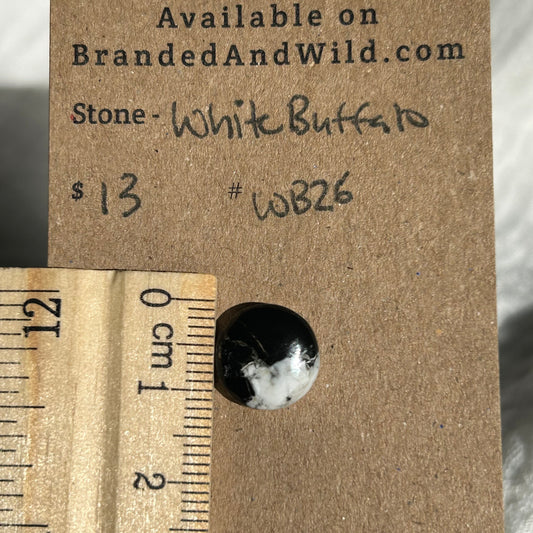 White Buffalo Cabochon - WB26