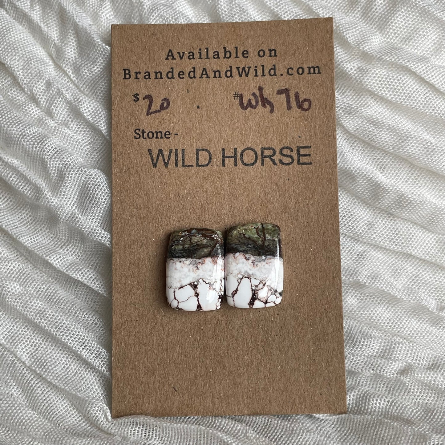Wild Horse Cabochon - WH76 59F1D7F9-E342-4B18-9005-0D539BF6A22D Brandedandwild.com