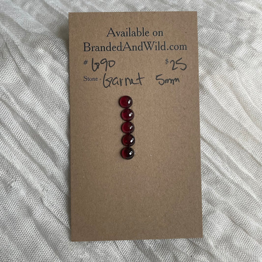 Garnet Cabochon - G90 59F250C0-41EE-46C2-98EB-D3C23C601C1D Brandedandwild.com