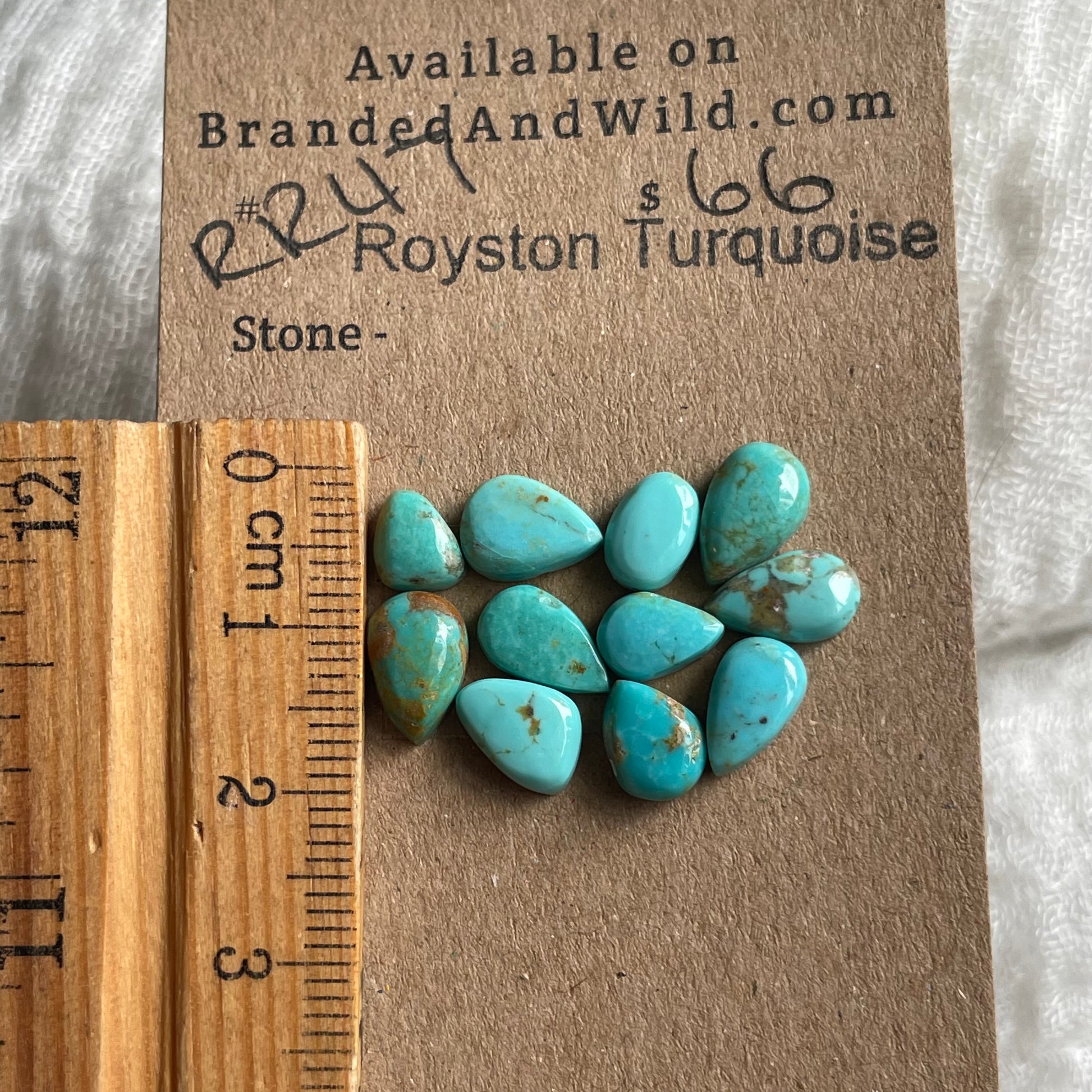 Royston Turquoise Cabochon - RR47 59F8B921-4318-415D-A97A-7ABB8C1F6ED2 Brandedandwild.com
