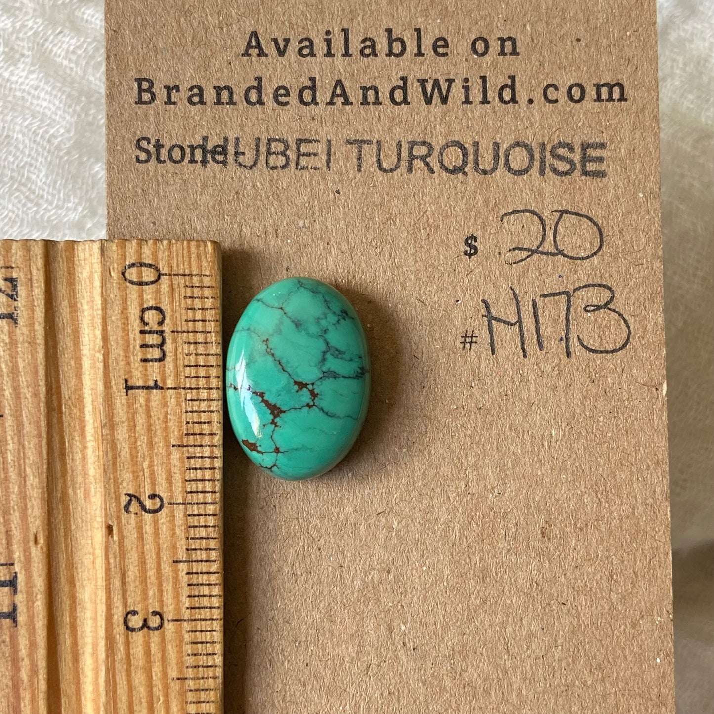 Hubei Turquoise Cabochon - H173 59F8C8C8-95E4-4813-BF7A-D7275328AD42 Brandedandwild.com