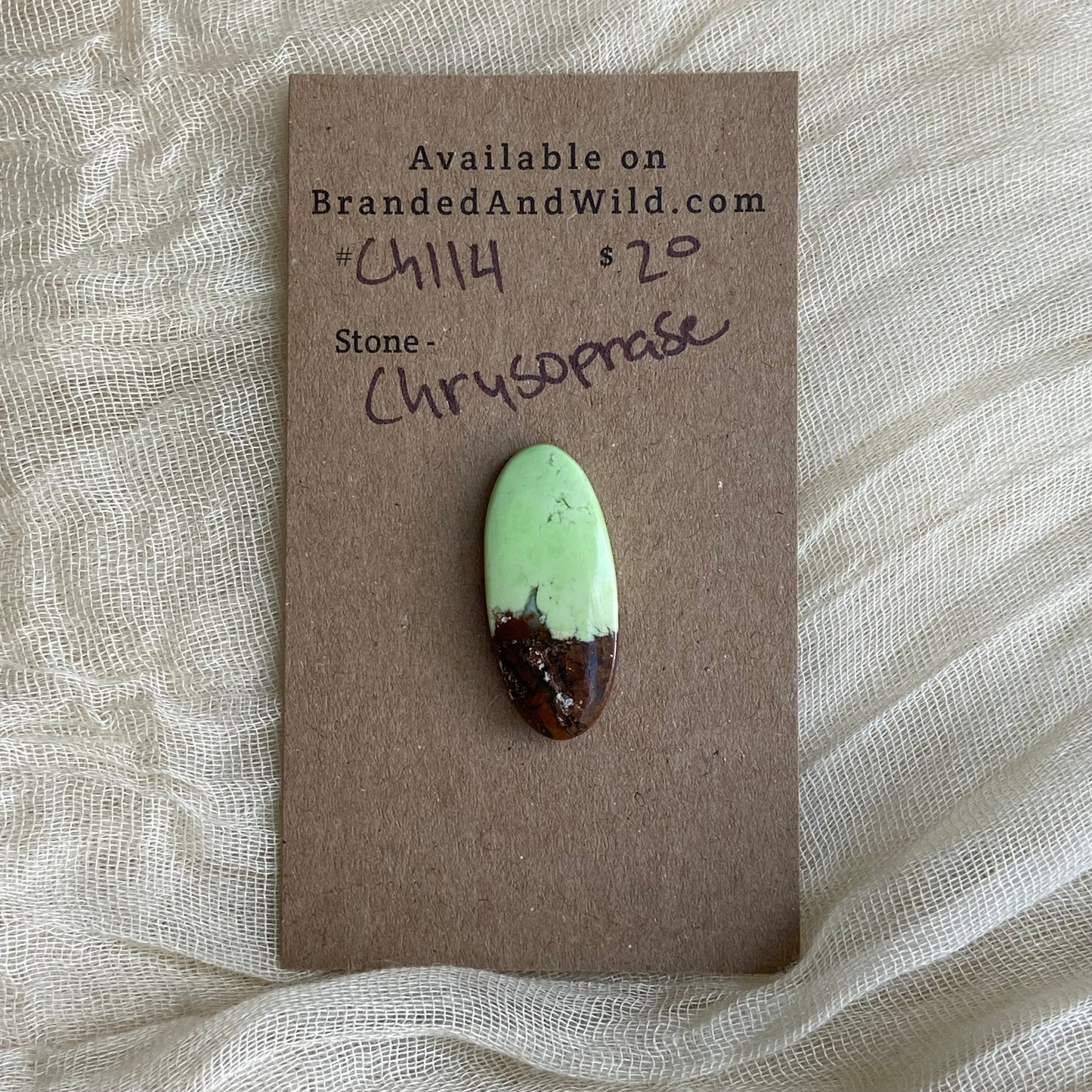 Chrysoprase Cabochon - Ch114