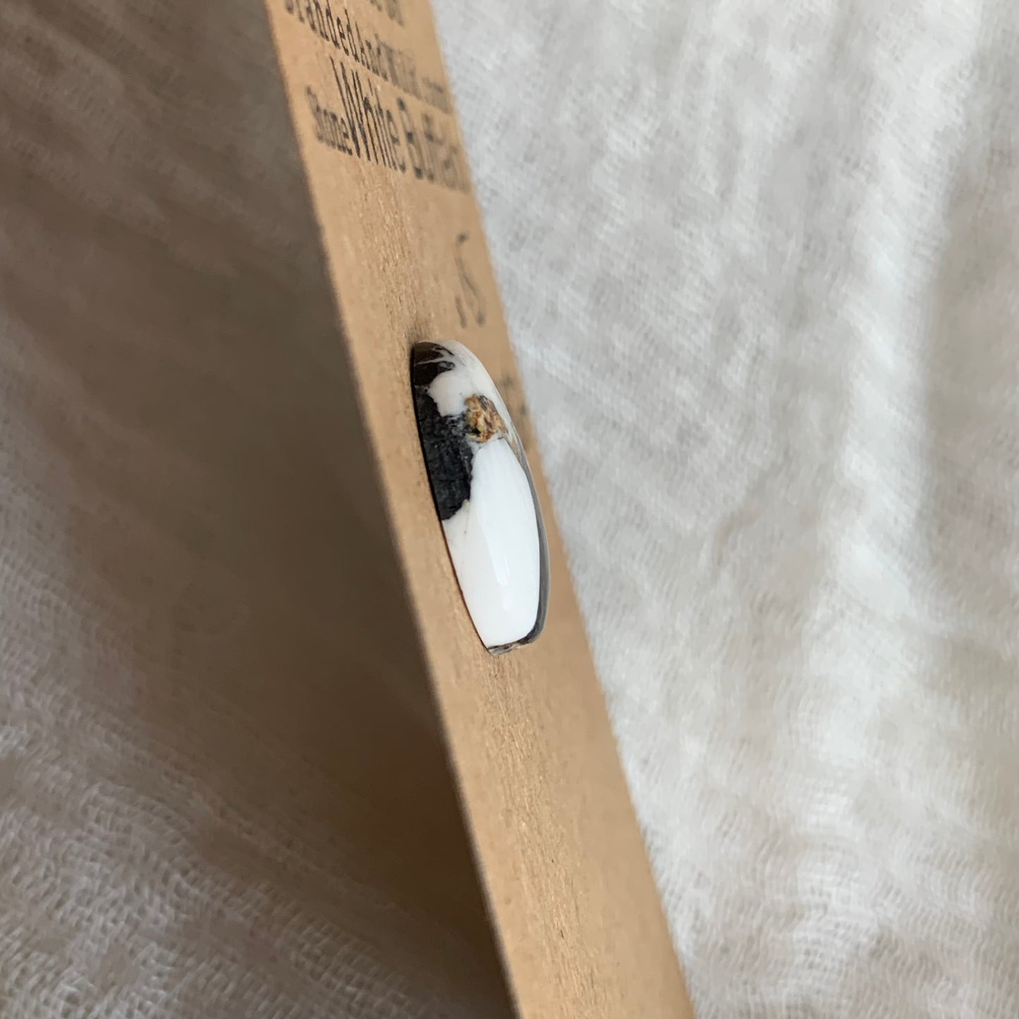 White Buffalo Cabochon - WB82