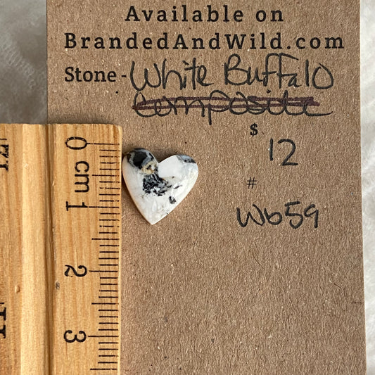 White Buffalo Cabochon - WB59