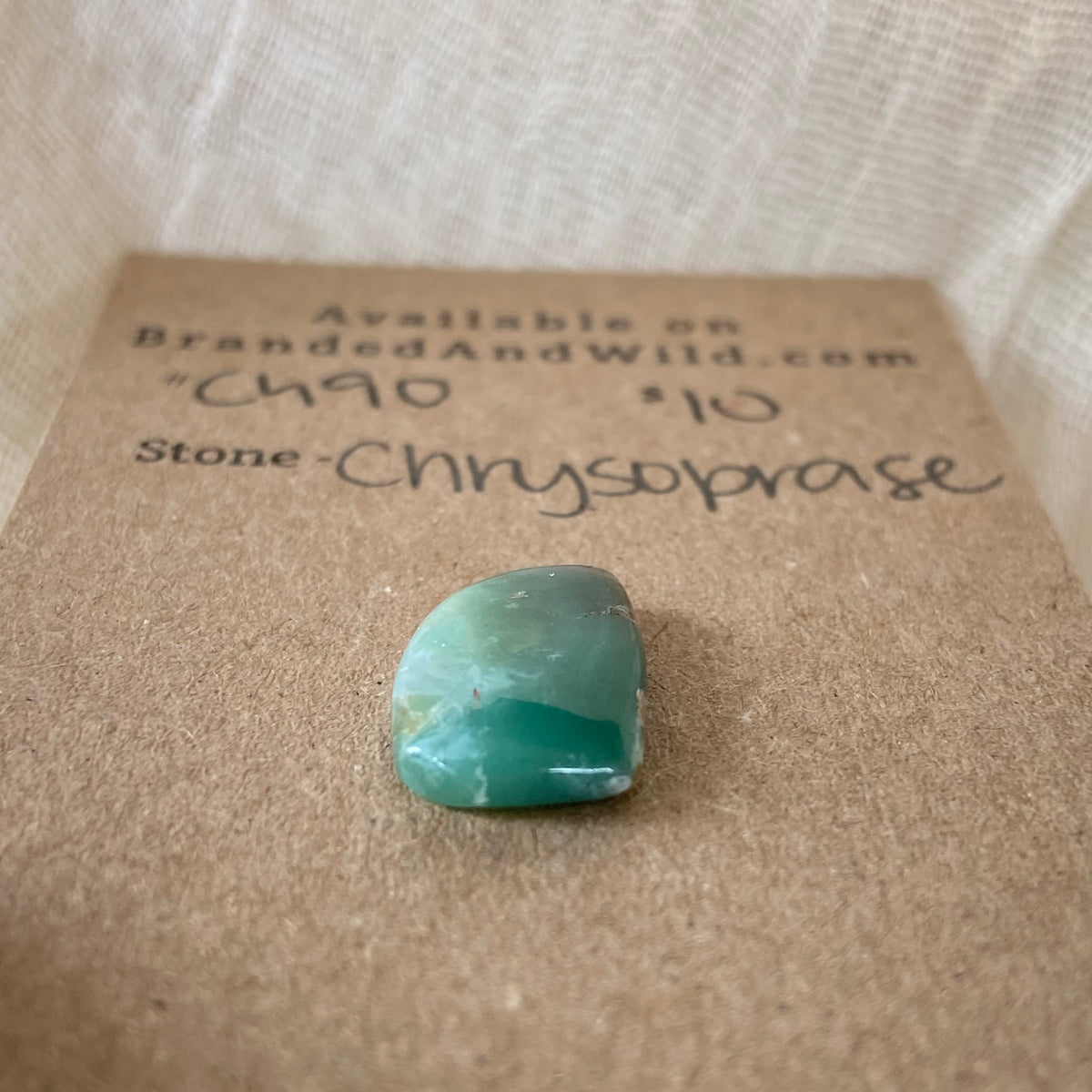 Chrysoprase Cabochon - Ch90 5A62F374-CA43-404A-8BFB-82E38926EBAE Brandedandwild.com