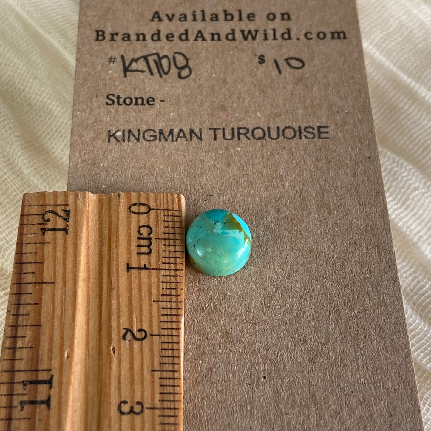Kingman Turquoise Cabochon - KT108 5A8AA634-A86D-47C5-A353-941F96C26DD3 Brandedandwild.com