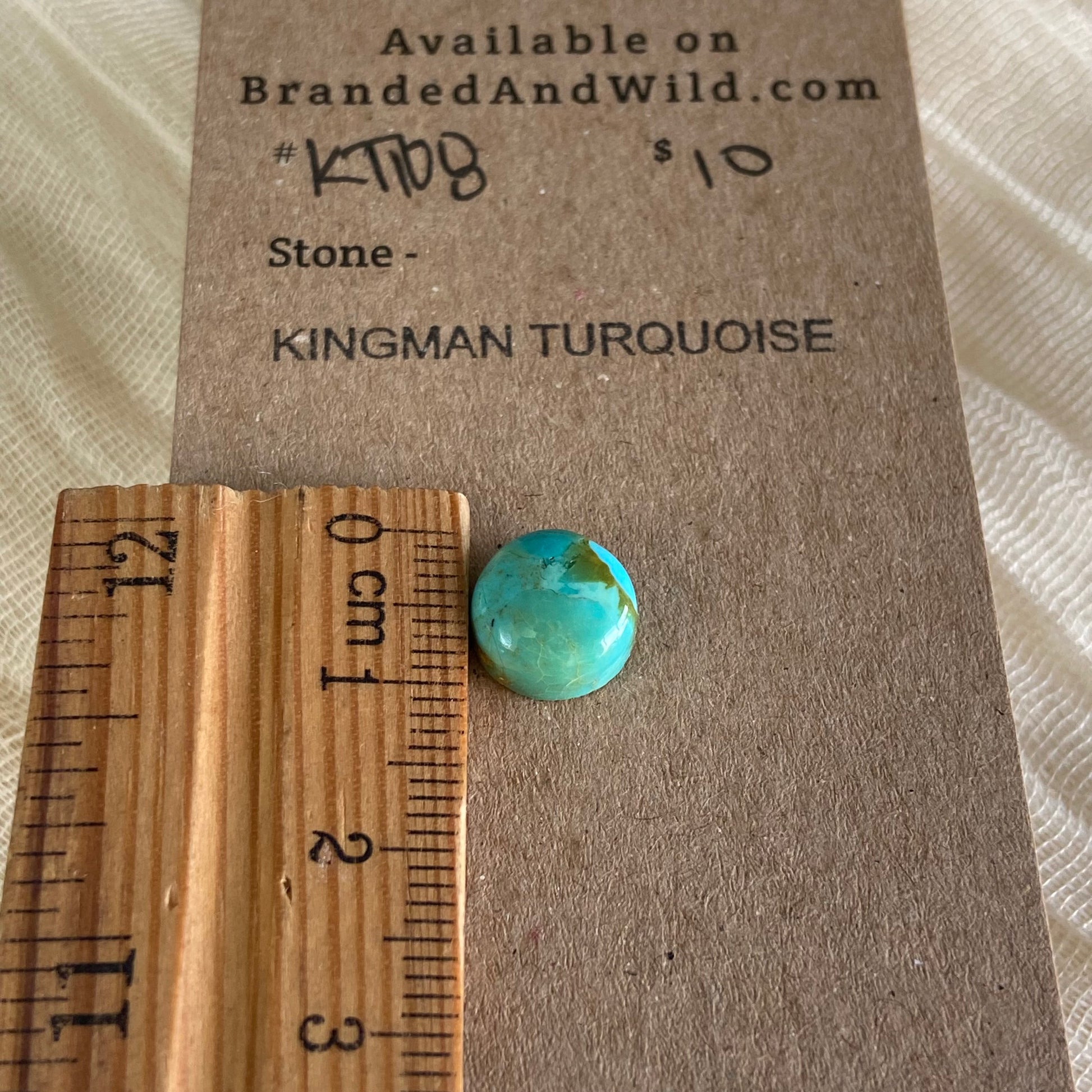 Kingman Turquoise Cabochon - KT108 5A8AA634-A86D-47C5-A353-941F96C26DD3 Brandedandwild.com