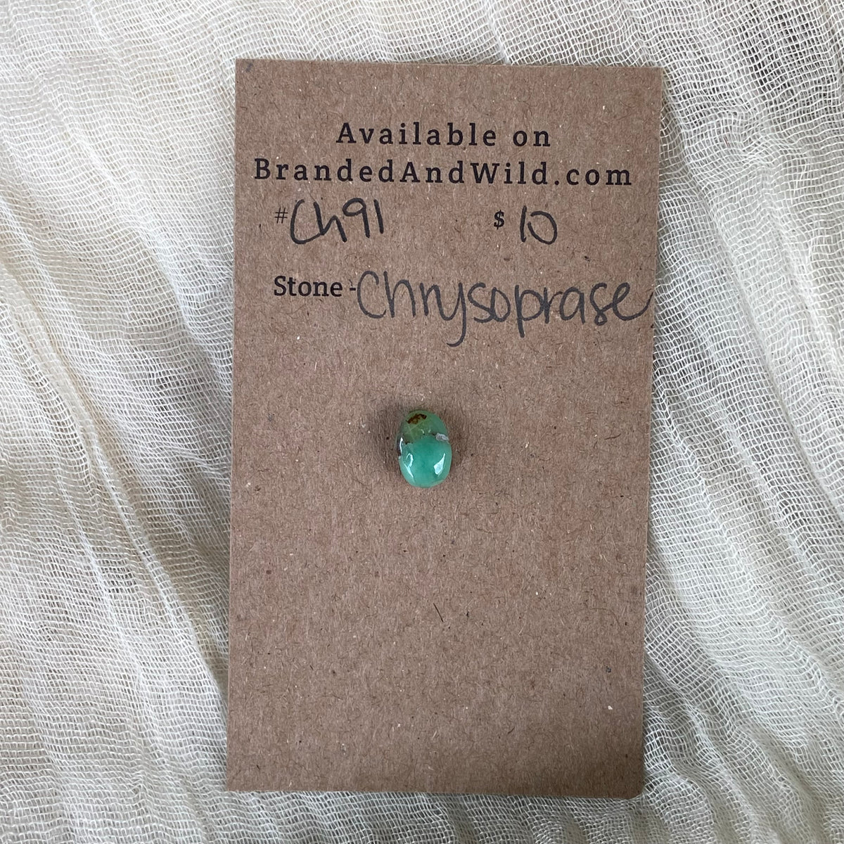 Chrysoprase Cabochon - Ch91 5A8E972C-8445-487C-82FF-208DB1D04E5F Brandedandwild.com