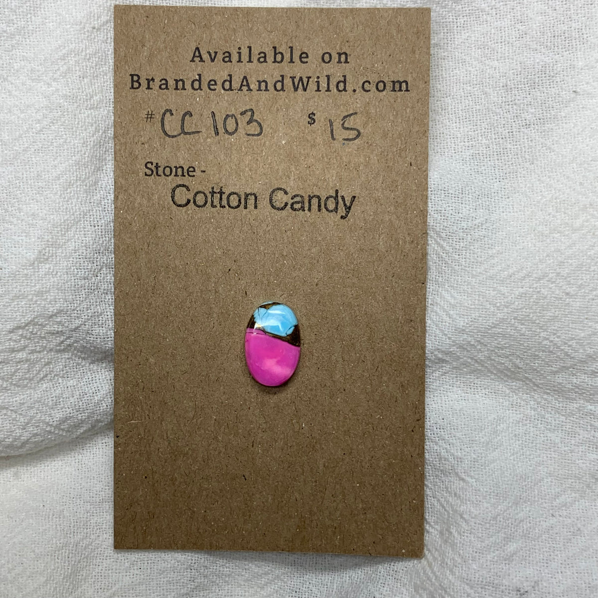 Cotton Candy Cabochon - CC103 5A9DFAE0-1A35-488C-A7DB-5269C8B05537 Brandedandwild.com