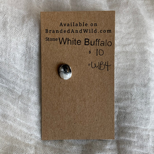 White Buffalo Cabochon - WB4