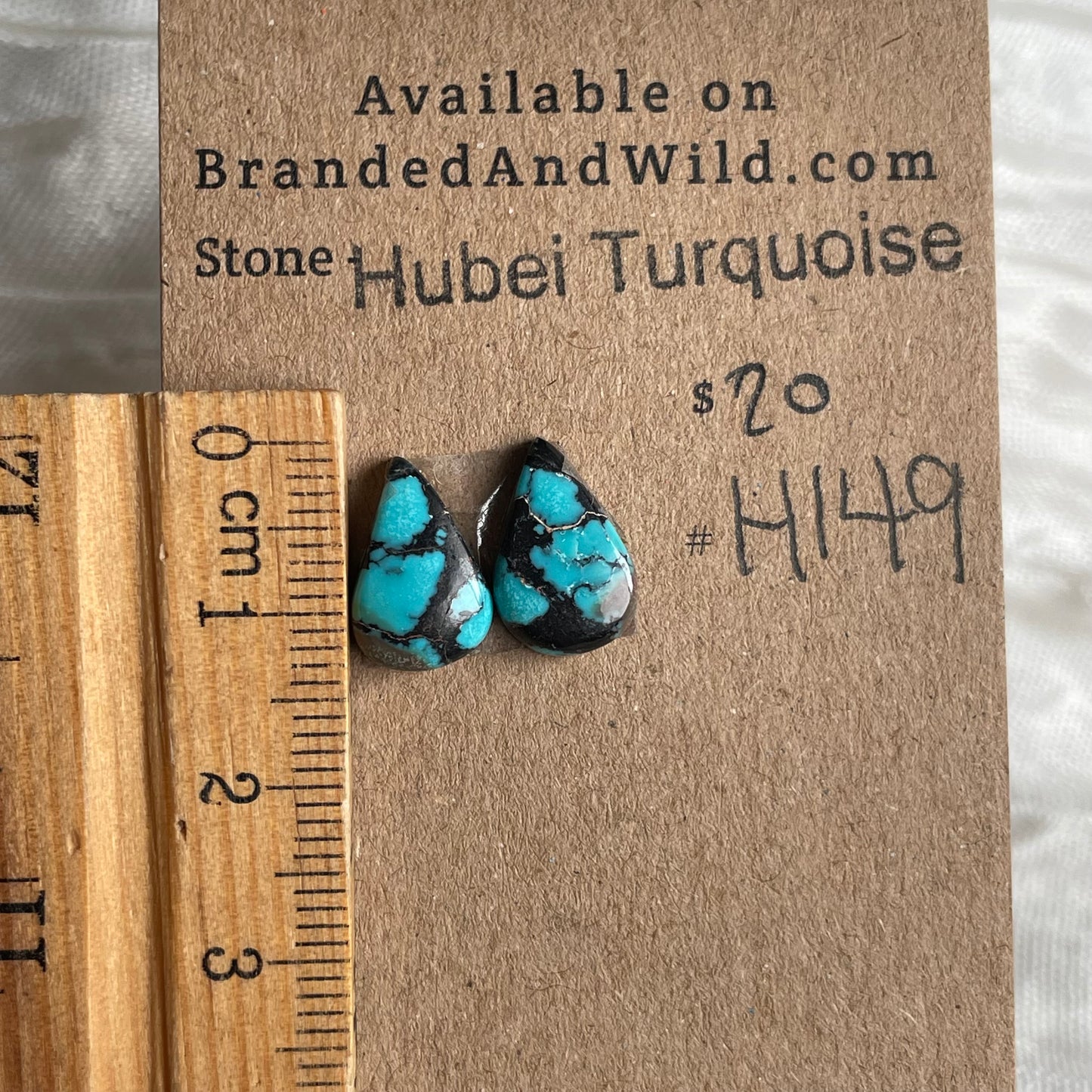 Hubei Turquoise Cabochon - H149 5AF024D0-7FB7-43DA-BF21-B39FFC74B599 Brandedandwild.com