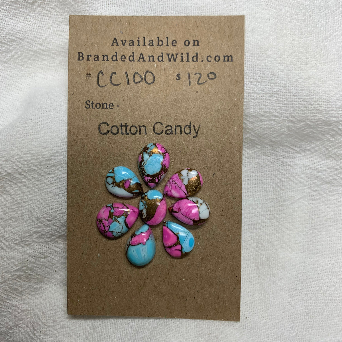 Cotton Candy Cabochon - CC100 5AFC841A-EADB-4F40-ACED-E4E55145DB56 Brandedandwild.com