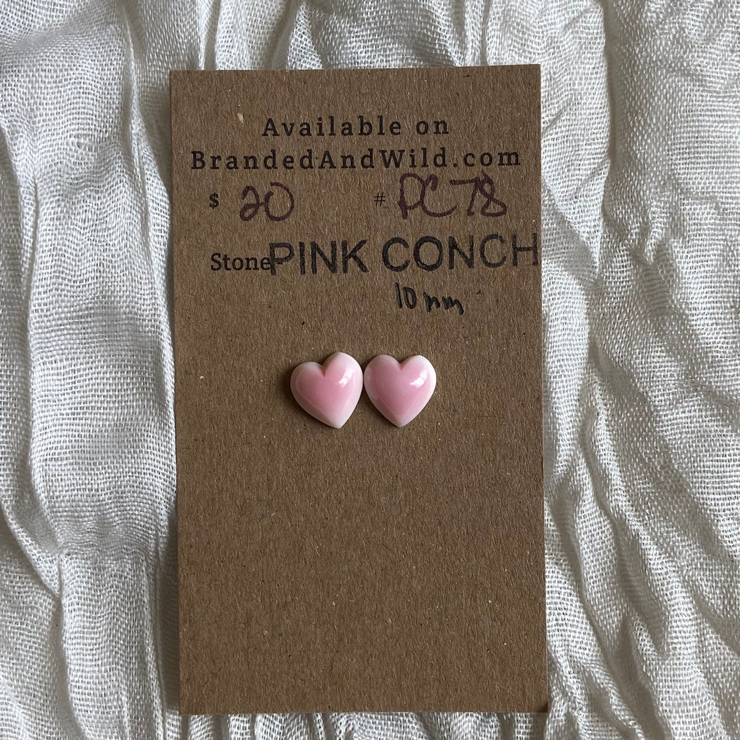 Pink Conch Cabochon - PC78 5B320258-3811-4BA4-84C3-80EEC2DABAFA Brandedandwild.com