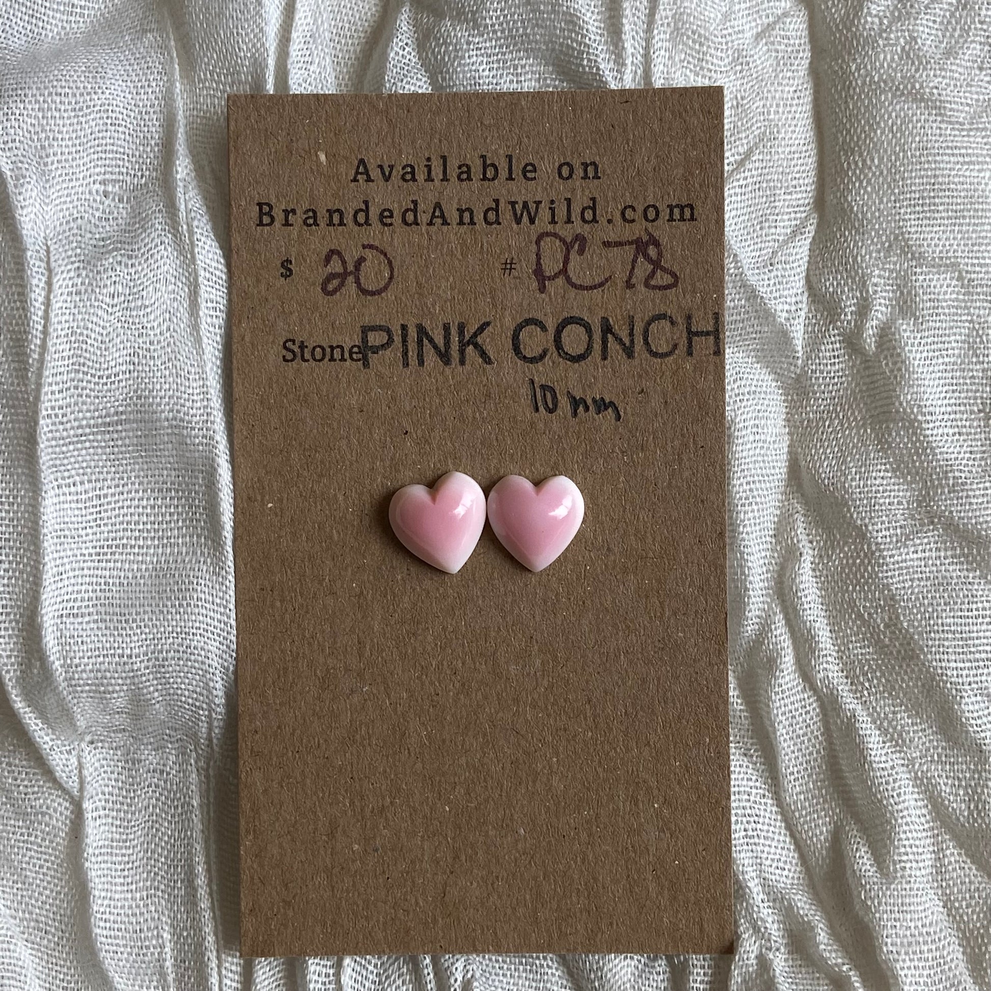Pink Conch Cabochon - PC78 5B320258-3811-4BA4-84C3-80EEC2DABAFA Brandedandwild.com
